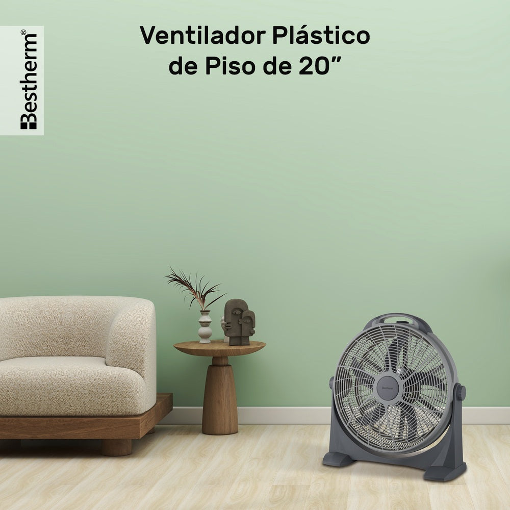 Ventilador de piso de plástico 20 pulgadas