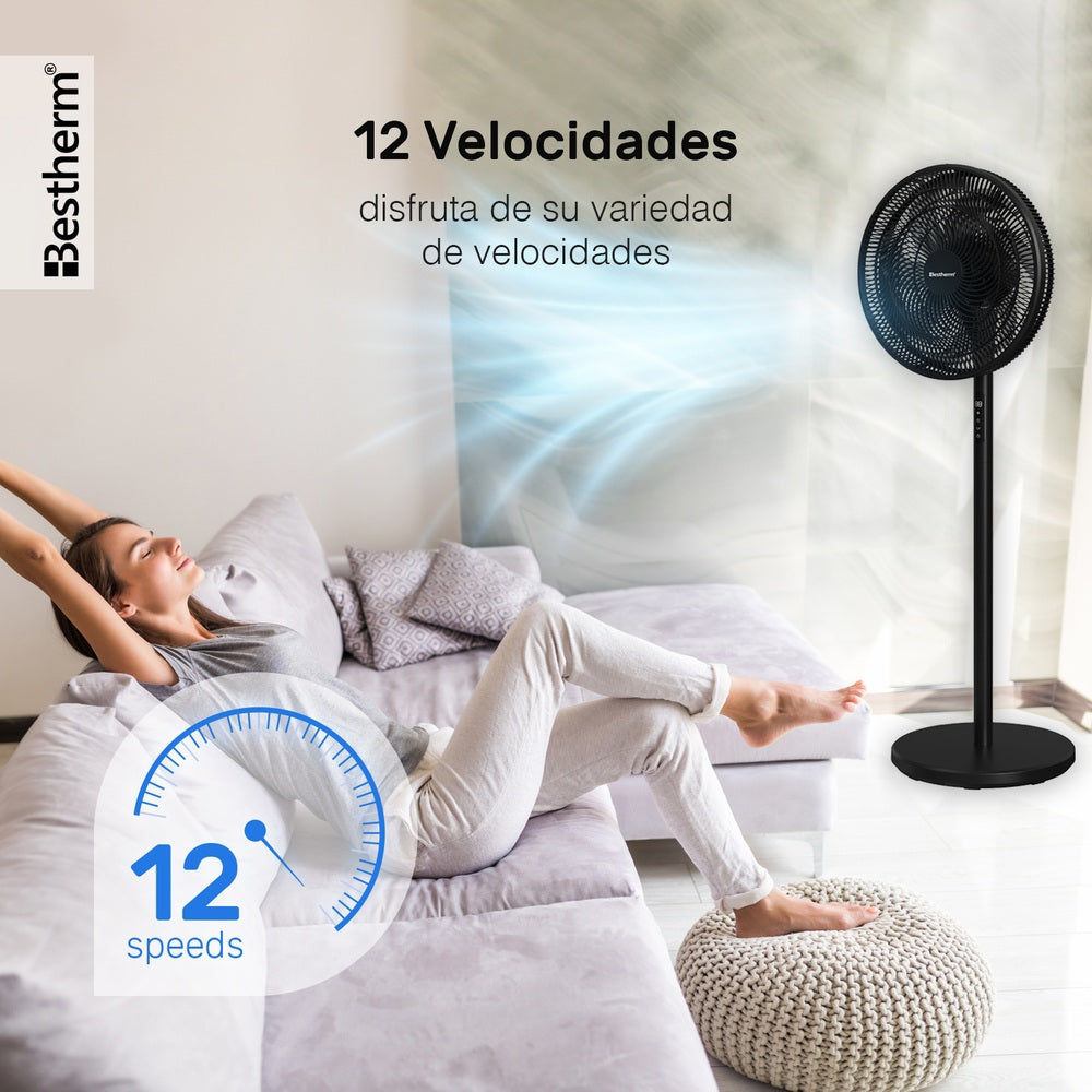Ventilador DC de 16'' con pantalla LED (2 en 1)