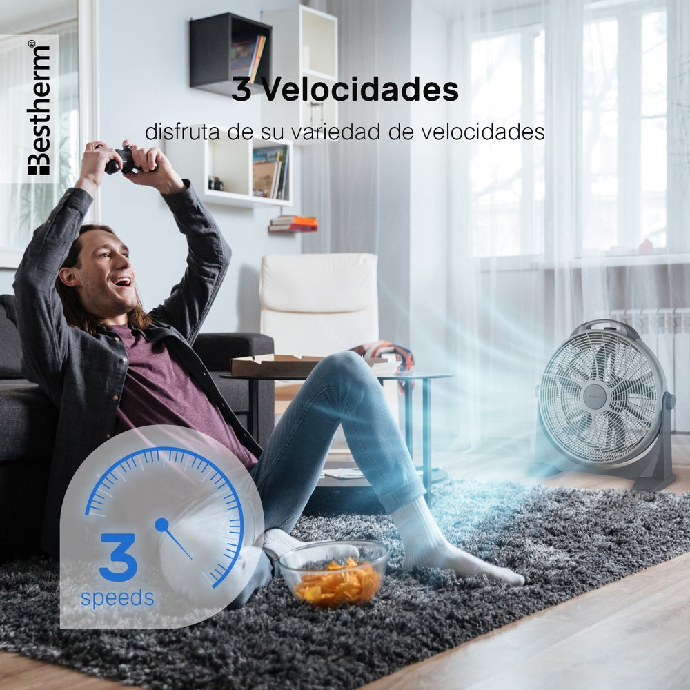 Ventilador de piso de plástico 20 pulgadas