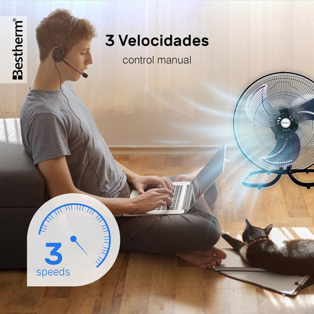 Ventilador de pedestal 18 pulgadas 3 en 1