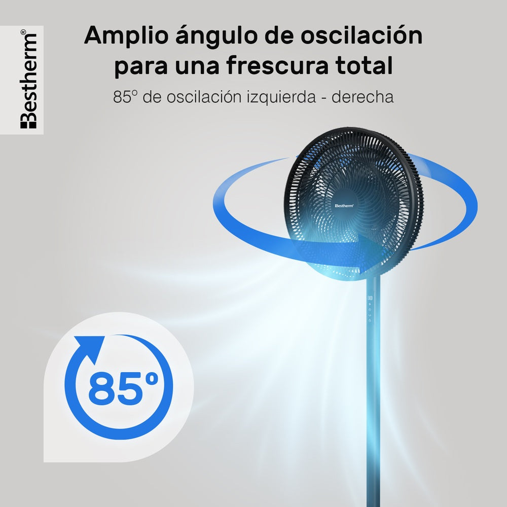 Ventilador DC de 16'' con pantalla LED (2 en 1)