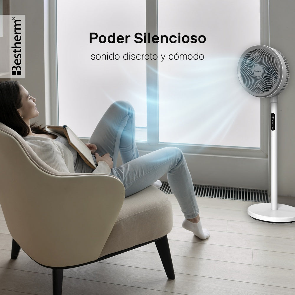 Ventilador circulador de CC de 9'' con pantalla LED (2 en 1)