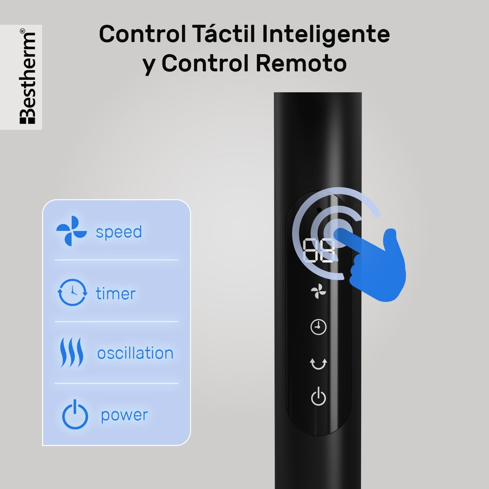 Ventilador DC de 16'' con pantalla LED (2 en 1)