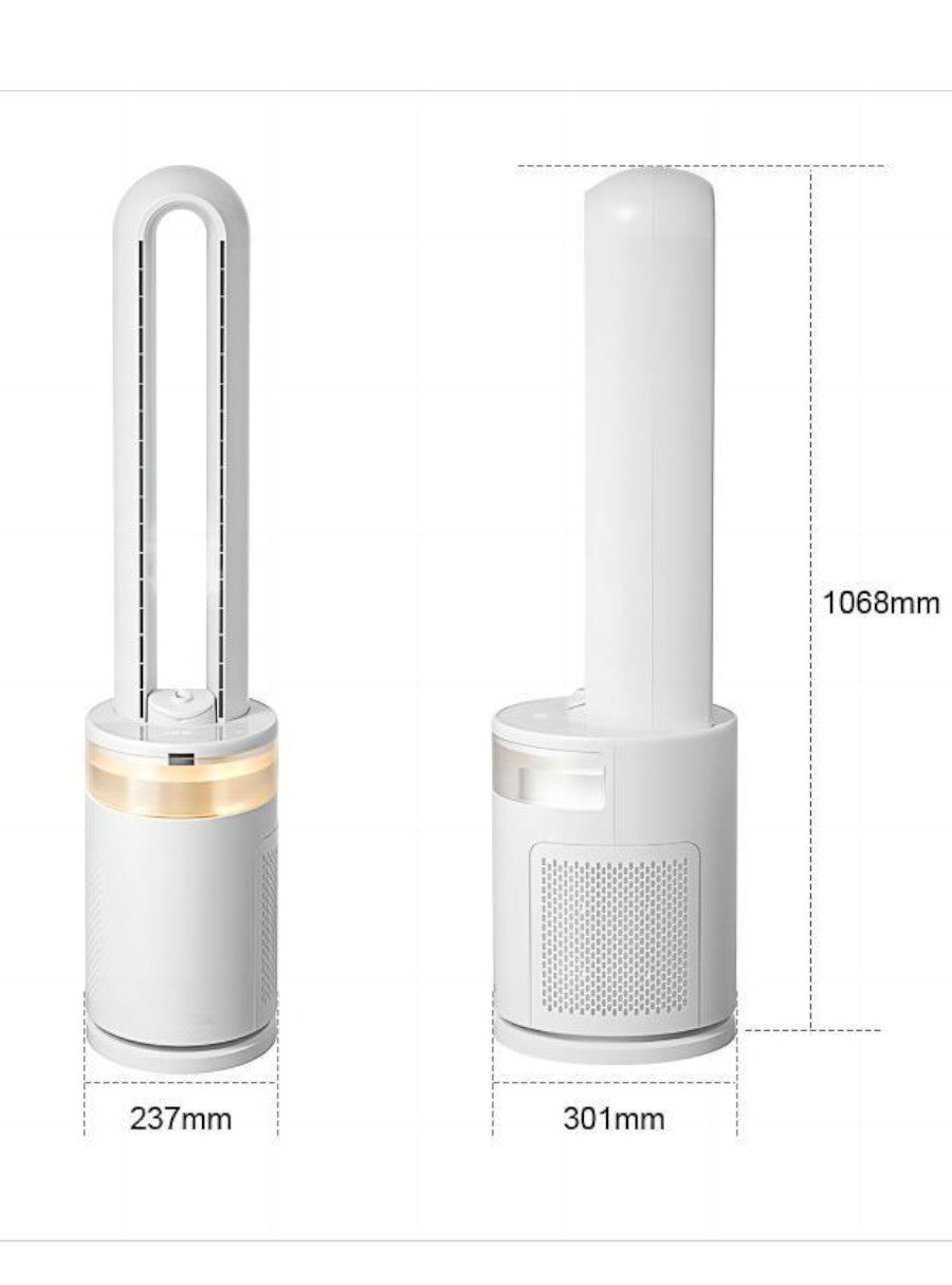 Ventilador de torre Silencioso con Humidificador y Luz Ambiental