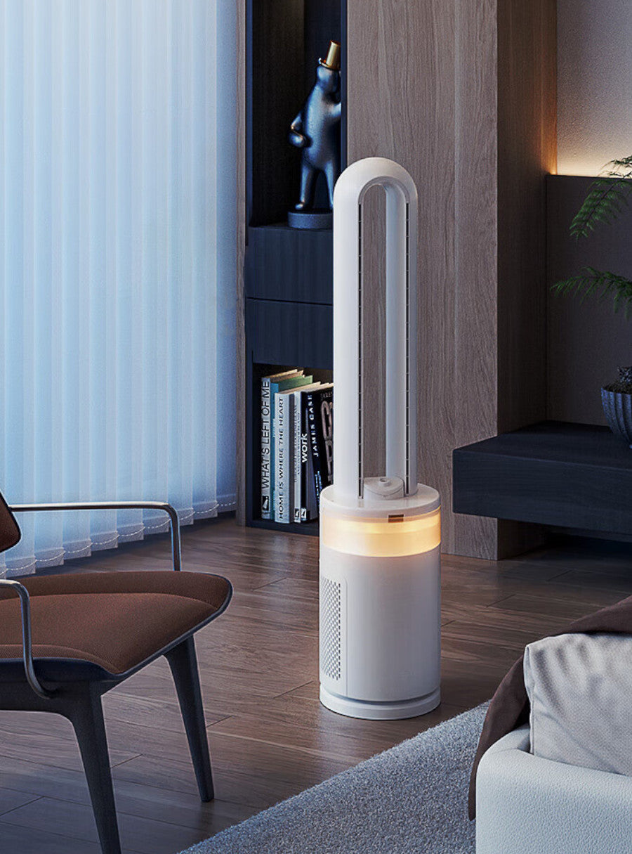 Ventilador de torre Silencioso con Humidificador y Luz Ambiental