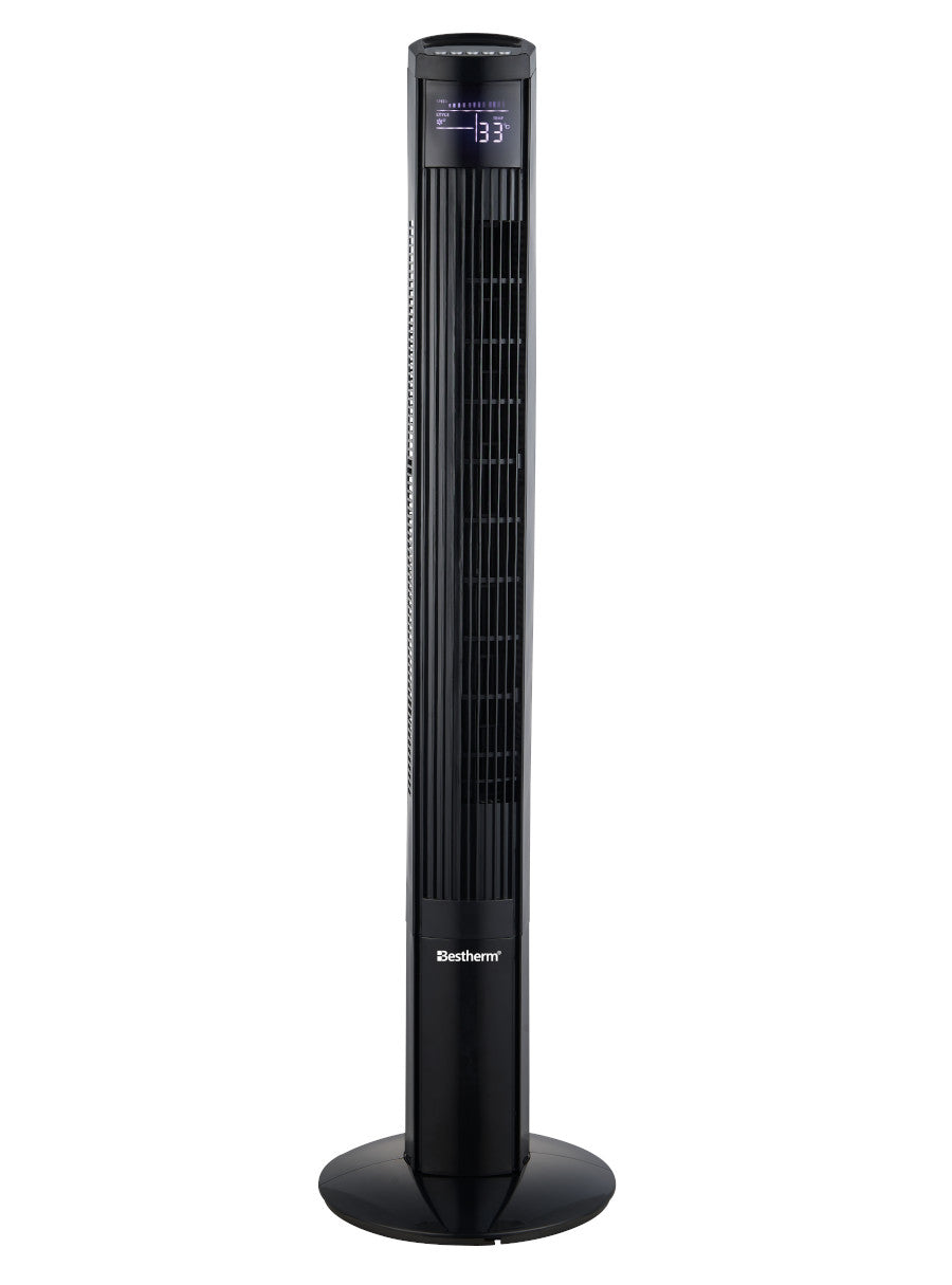 Ventilador de torre de 46 pulgadas con control remoto y pantalla LED