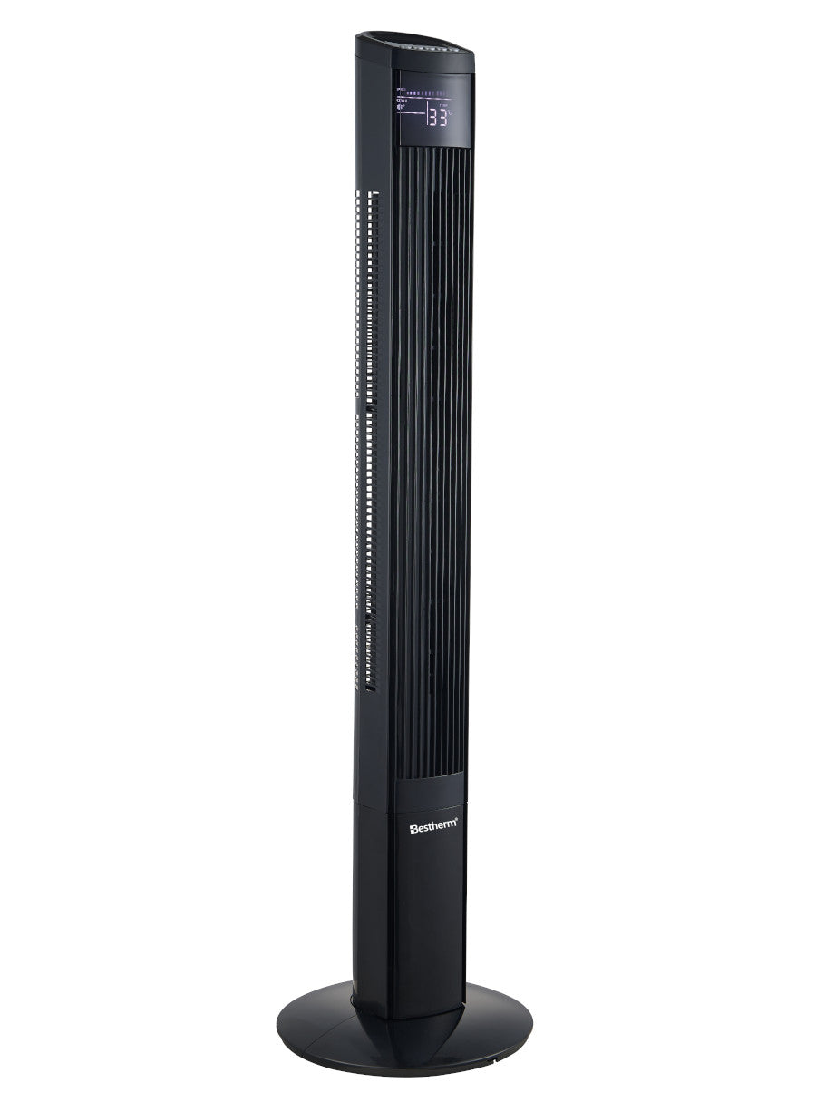 Ventilador de torre de 46 pulgadas con control remoto y pantalla LED