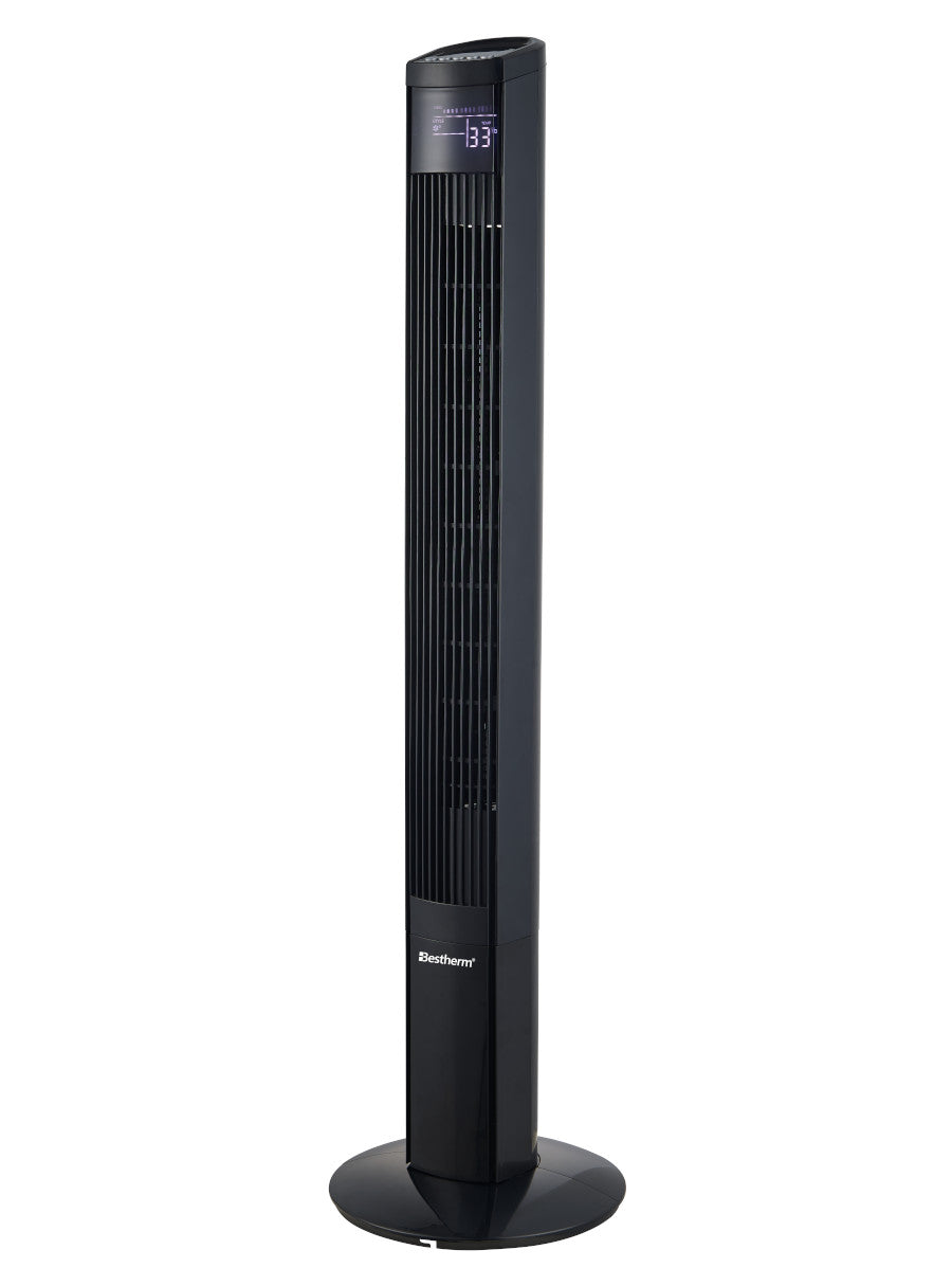 Ventilador de torre de 46 pulgadas con control remoto y pantalla LED