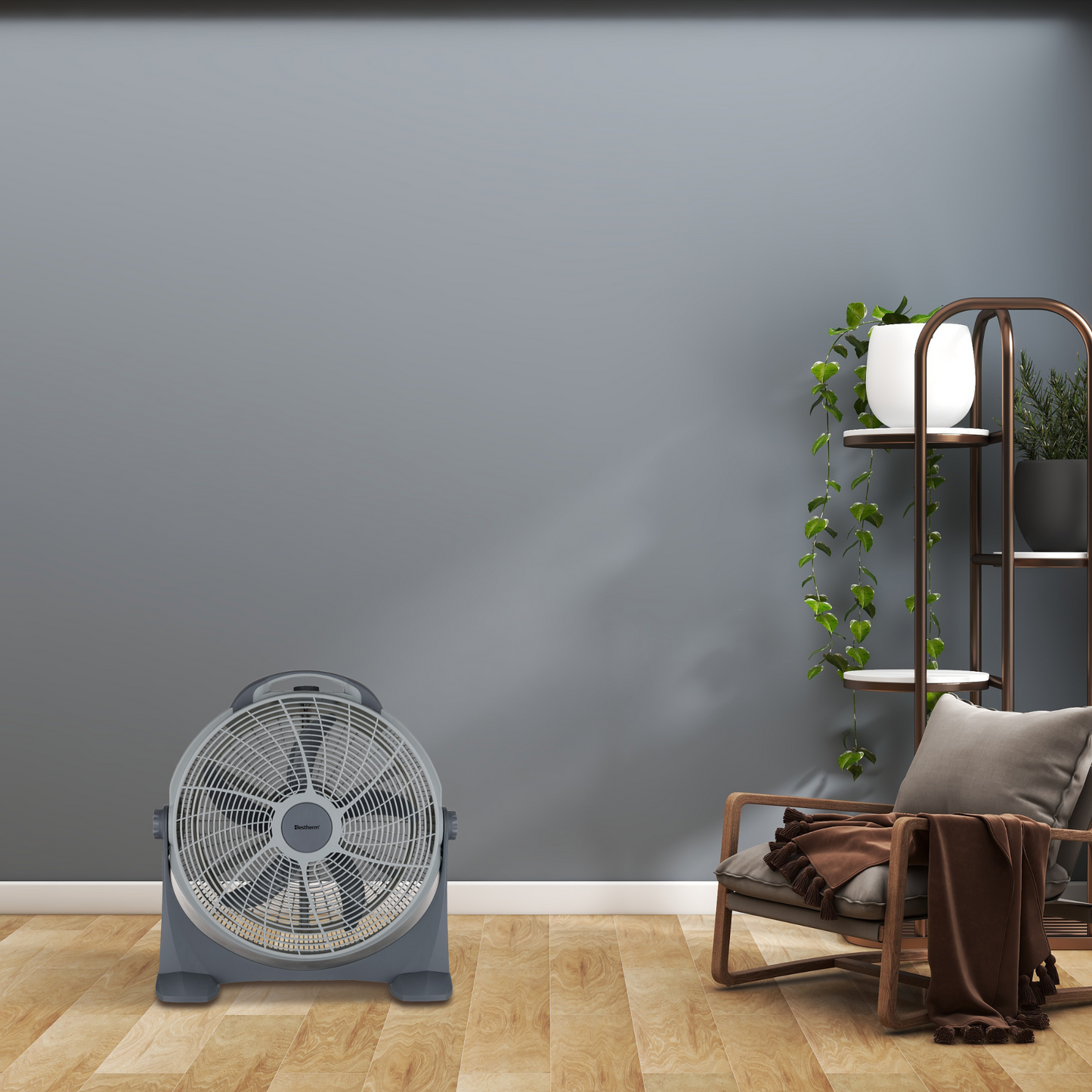 Ventilador de piso de plástico 20 pulgadas