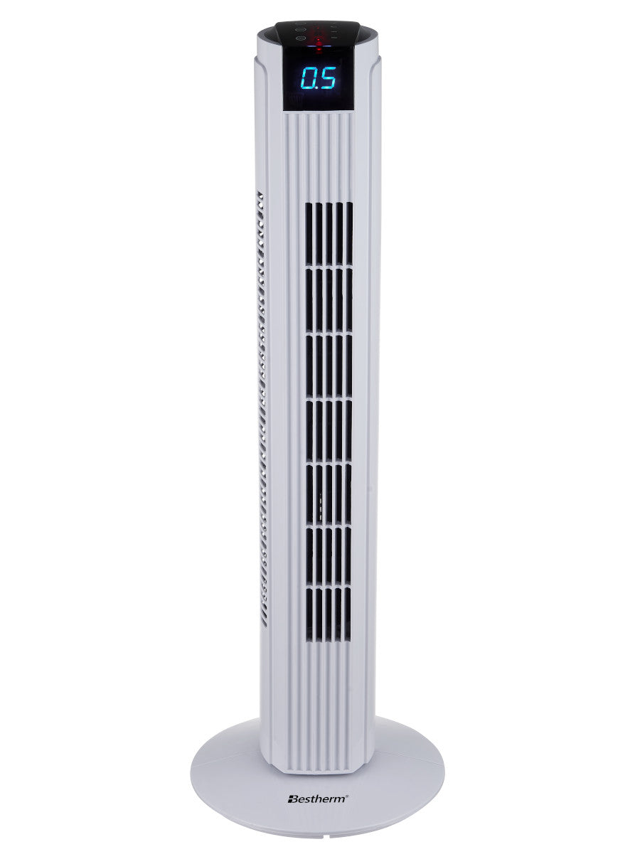 Ventilador de torre de 32 pulgadas con control remoto y pantalla LED