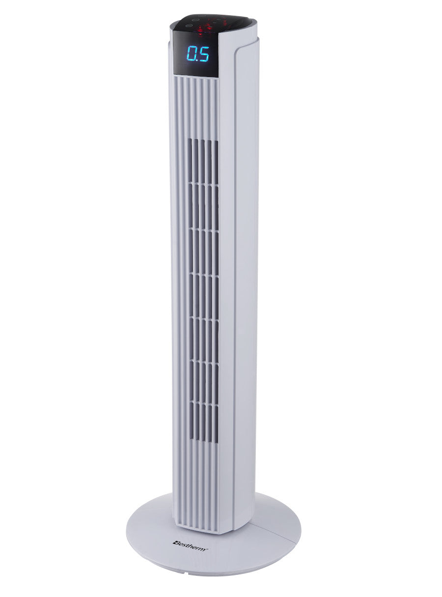Ventilador de torre de 32 pulgadas con control remoto y pantalla LED