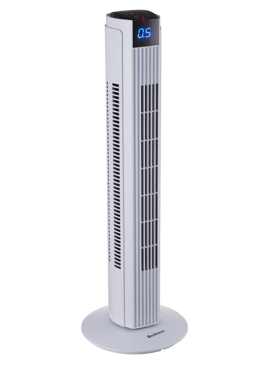 Ventilador de torre de 32 pulgadas con control remoto y pantalla LED